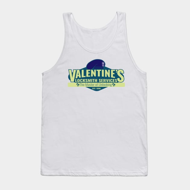 Valentine's Locksmith Services for the Master of Unlocking Tank Top by Meta Cortex